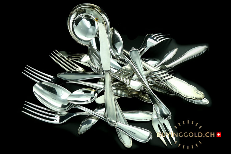 pictures of silver forks and spoons