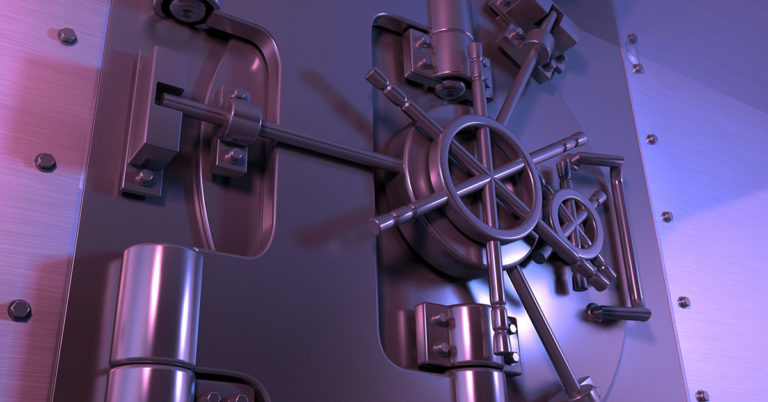 porte blind&eacute;e