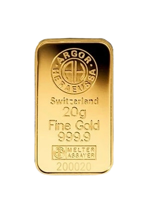 Lingot 20g d’or fin